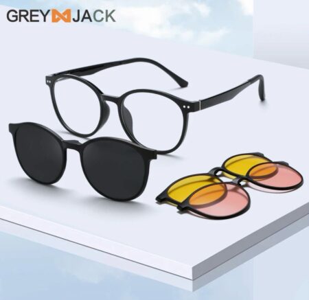 GREY JACK ROUND 3PCS TR90-301, POLARIZED SUN GLASSSES, NIGHT GLASSES